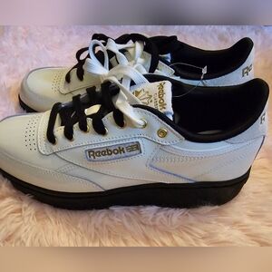 Reebok X Cardi B: Club C Double  Women's tennis shoes size 9!